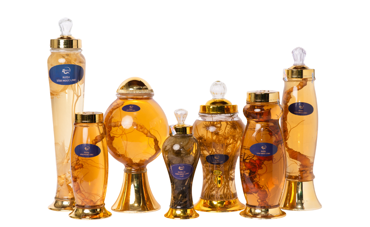 Bình rượu sâm Ngọc Linh